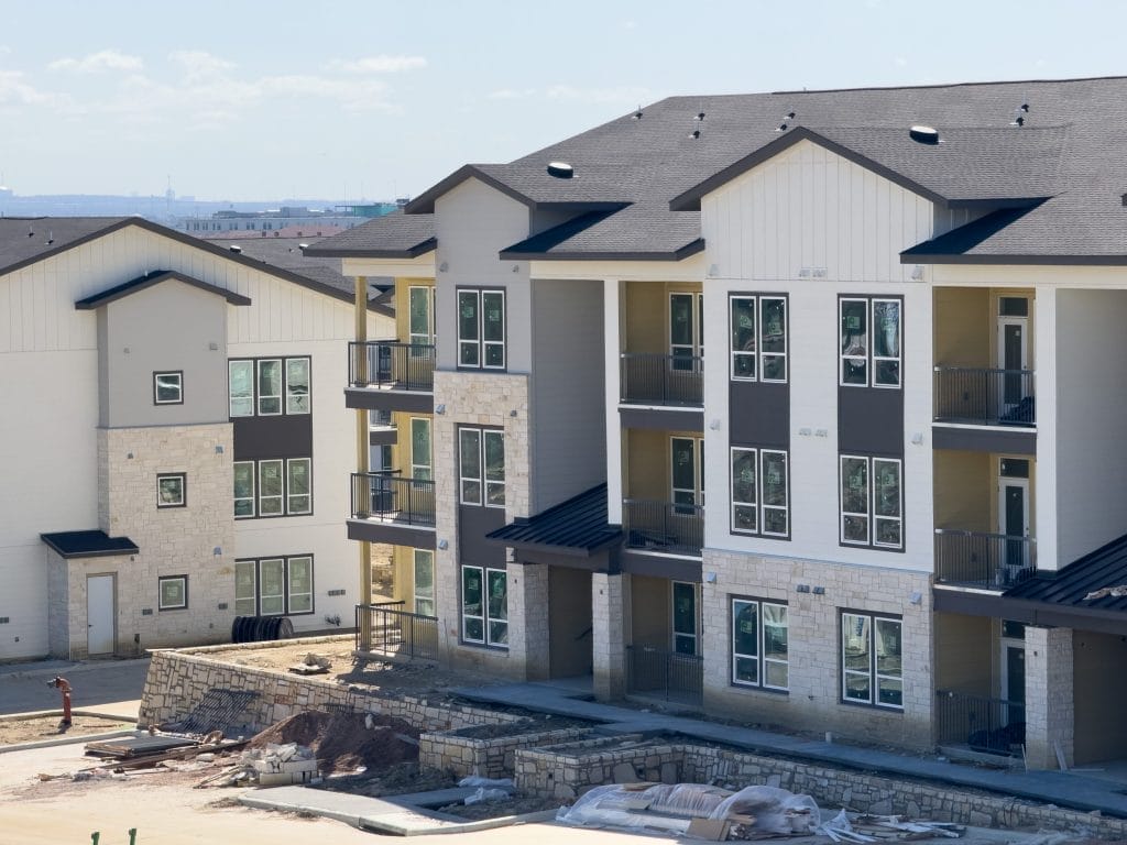 Apartment Building Construction Site for Radon Services Inspection